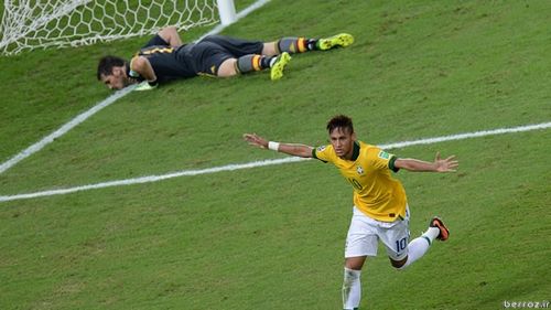 Brazil wins Confederations Cup final - neymar gol