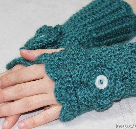Knitted gloves without fingers (12)