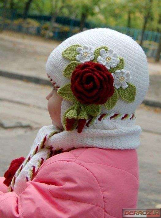 Children knitted hat model (4)