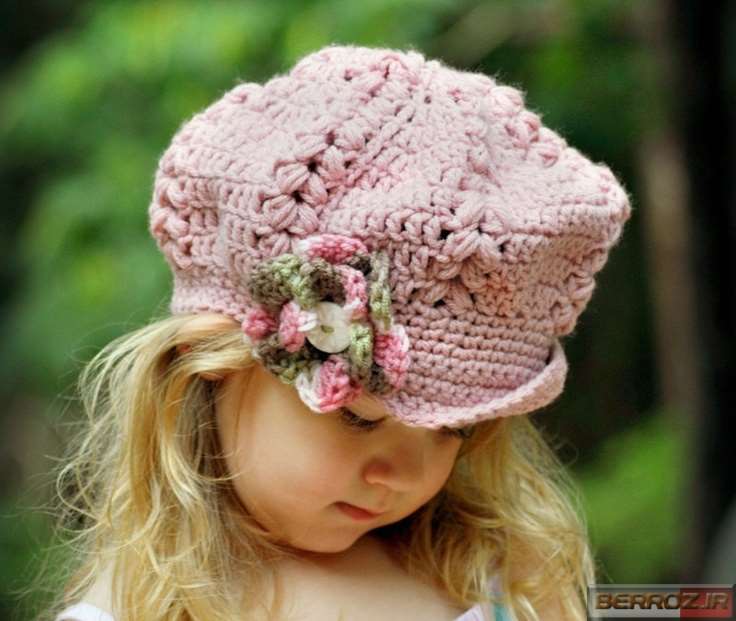 Children knitted hat model (7)