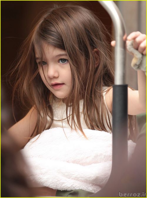 Suri Having Fun On the Set of "Son Of No One" in NYC